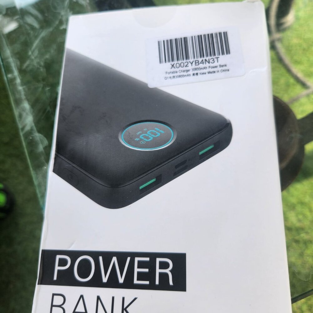 Portable Charger Power Bank 30,800mAh LCD Display Power Bank,25W PD Fast Chargin